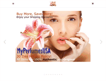 Tablet Screenshot of myperfumesusa.com